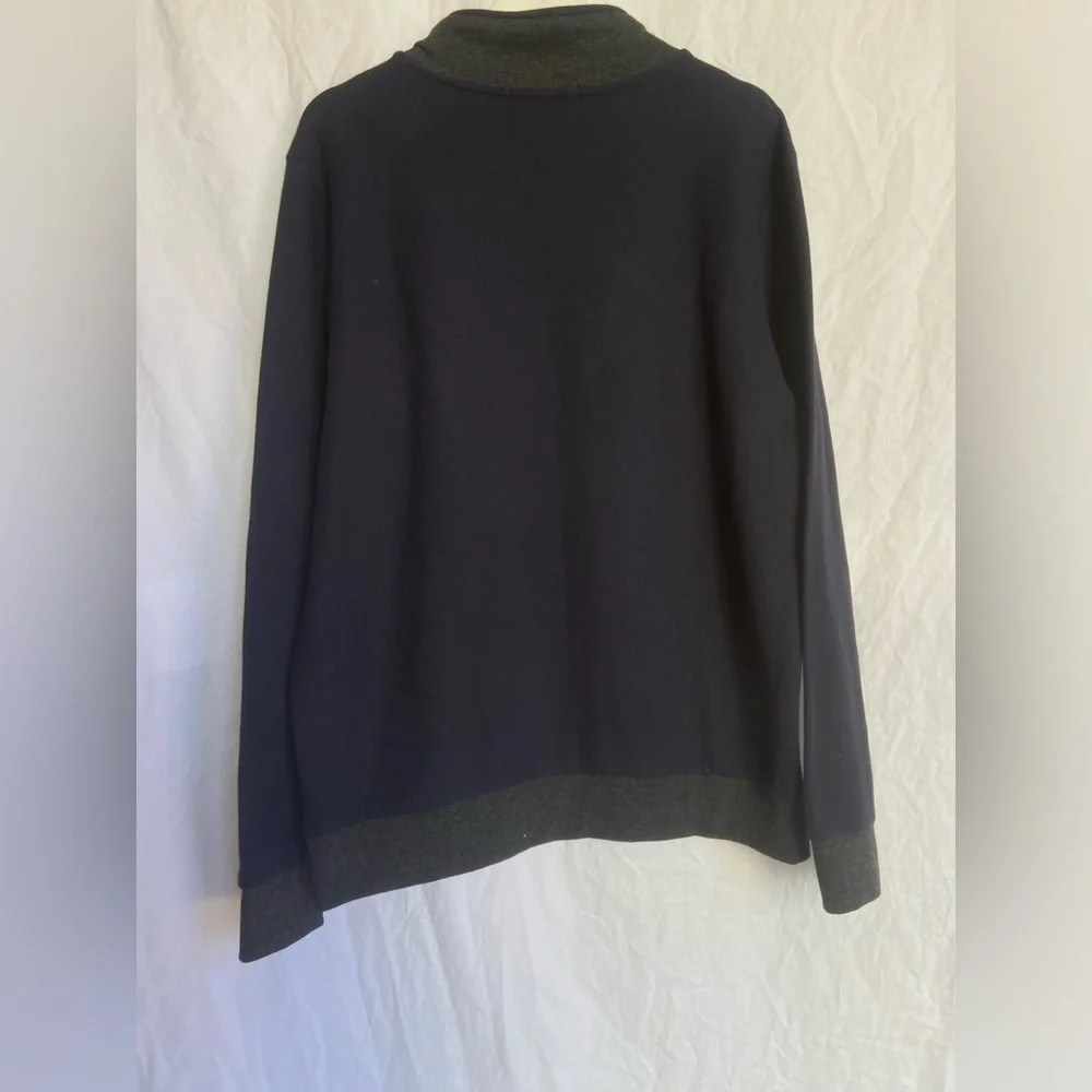 Robert Barakett Long-Sleeve Crossover Mockneck sweater Size Large